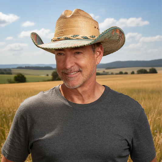 Cassius | Mens Straw Cowboy Hat