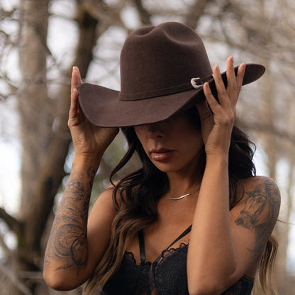 Cattleman | Womens Felt Cowgirl Hat with Western Hat Band