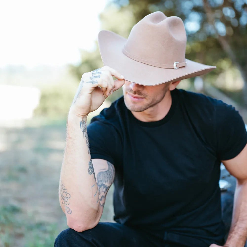 Cattleman | Mens Felt Cowboy Hat with Western Hat Band