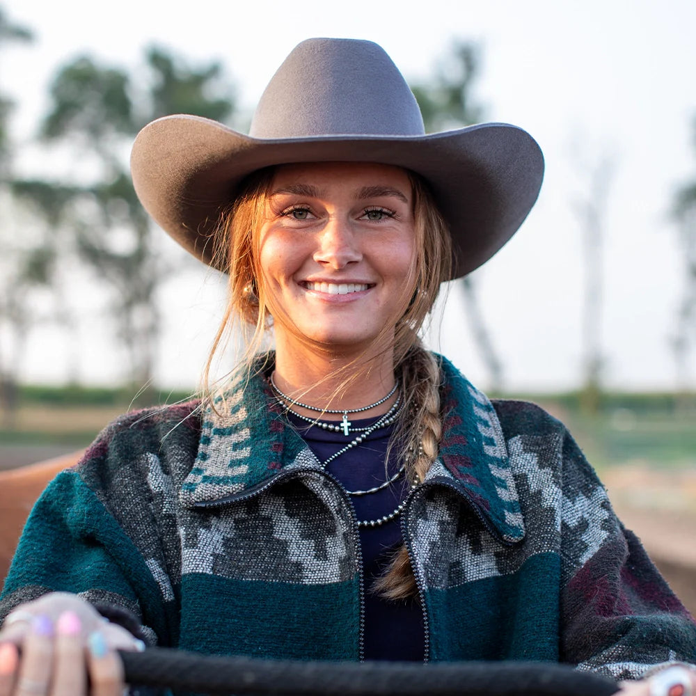 Cattleman | Womens Felt Cowgirl Hat with Western Hat Band