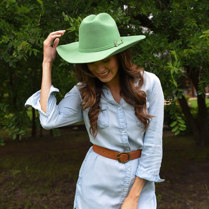 Cattleman | Womens Felt Cowgirl Hat with Western Hat Band