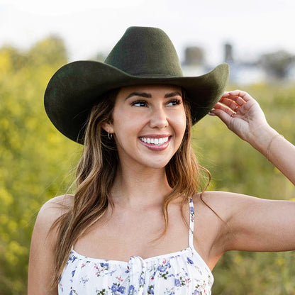 Cattleman | Womens Felt Cowgirl Hat with Western Hat Band