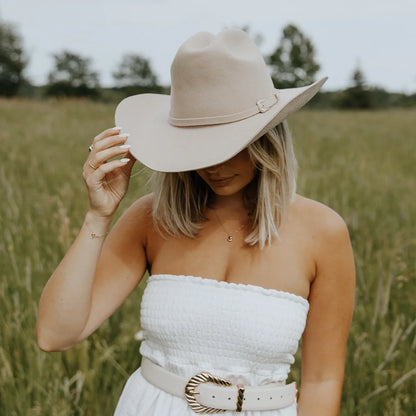 Cattleman | Womens Felt Cowgirl Hat with Western Hat Band