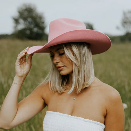 Cattleman | Womens Felt Cowgirl Hat with Western Hat Band