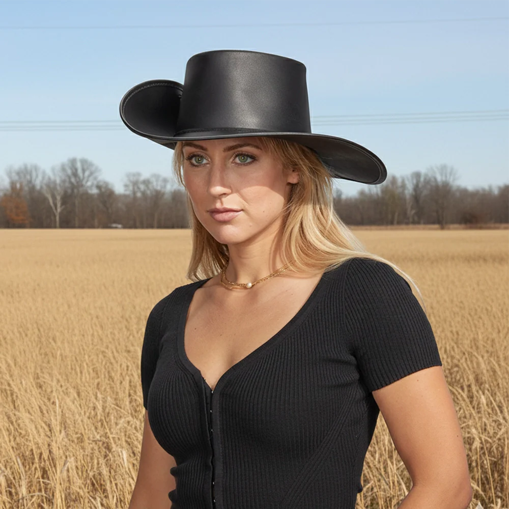 Cavalier | Womens Leather Swashbuckler Pirate Hat