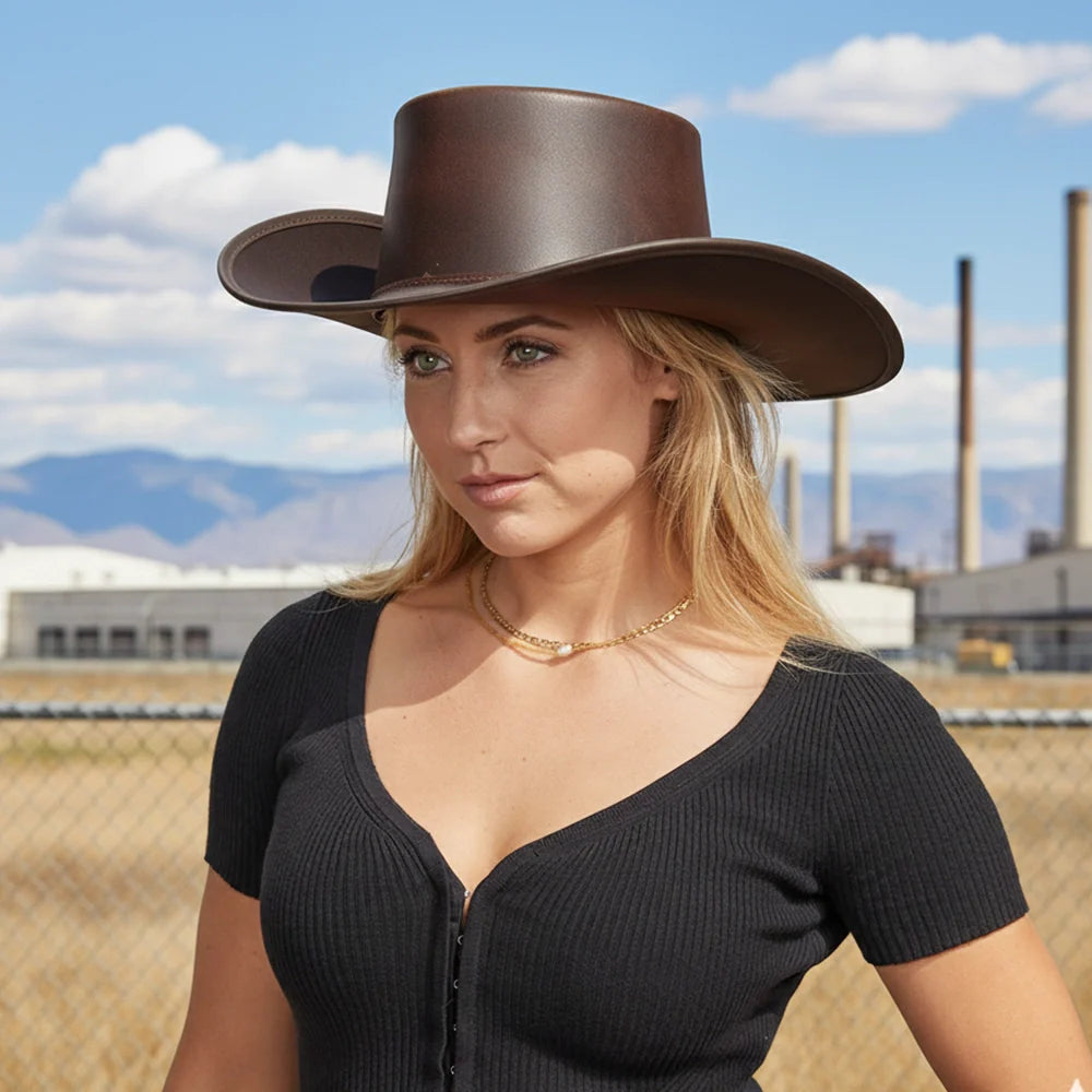 Cavalier | Womens Leather Swashbuckler Pirate Hat