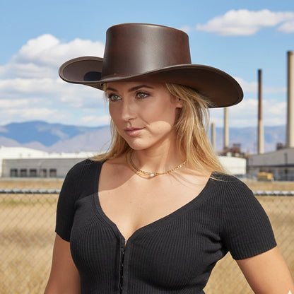 Cavalier | Womens Leather Swashbuckler Pirate Hat