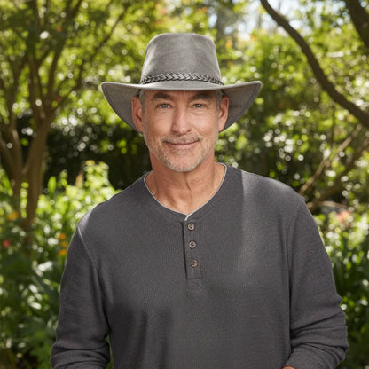 Crusher | Mens Crushable Leather Outback Hat