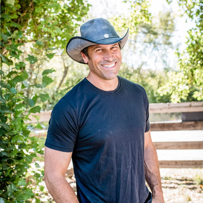 Cyclone | Mens Leather Cowboy Hat