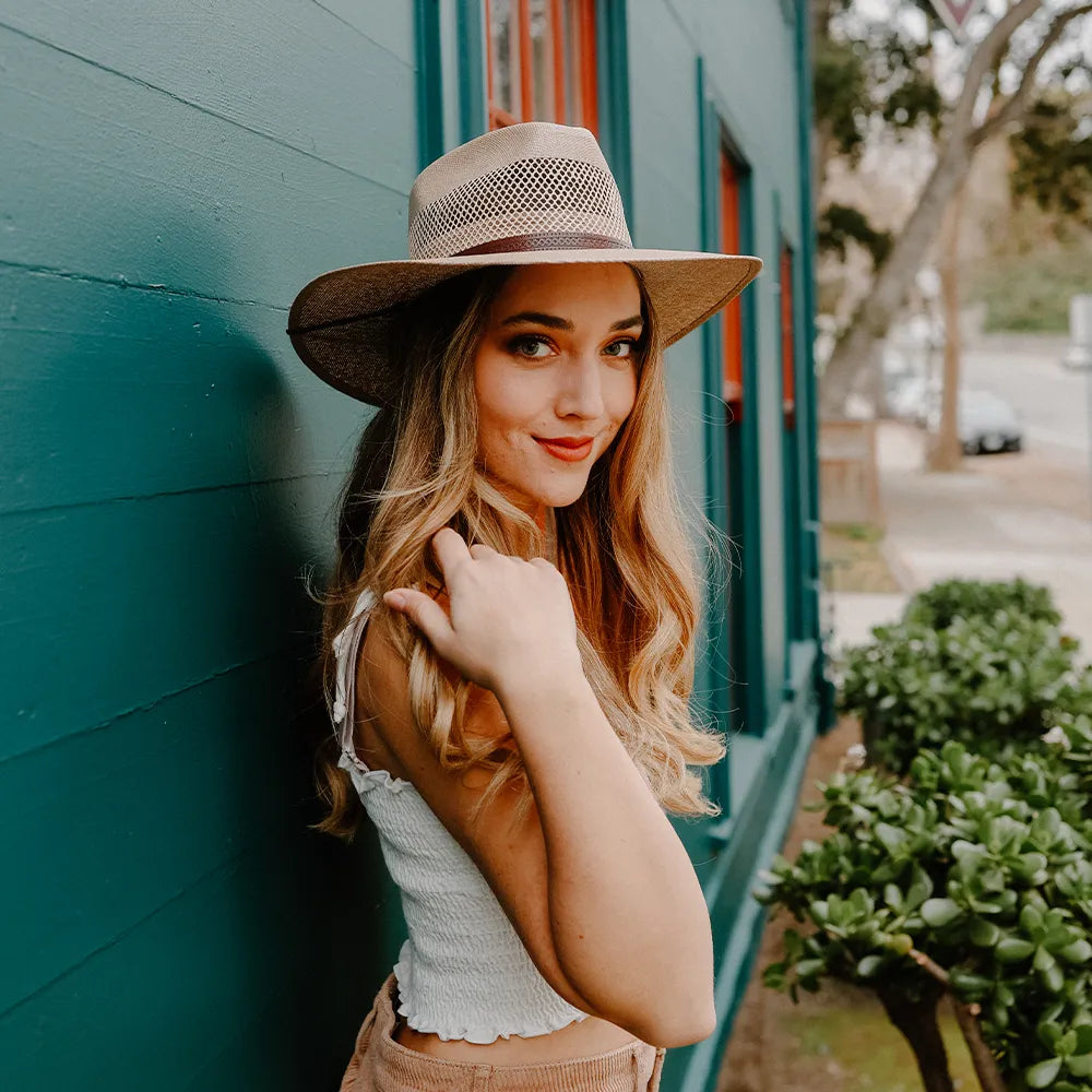 Florence | Womens Wide Brim Firm Straw Sun Hat