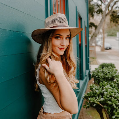Florence | Womens Wide Brim Firm Straw Sun Hat