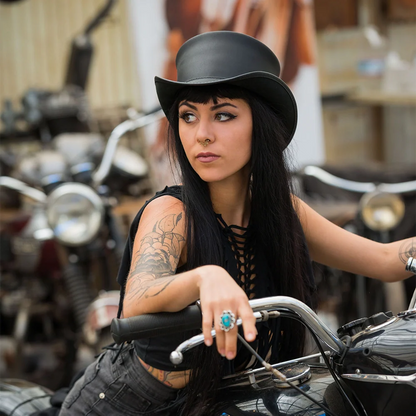 Marlow | Womens Leather Top Hat