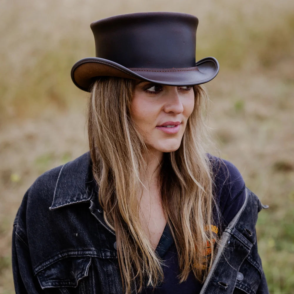 Marlow | Womens Leather Top Hat