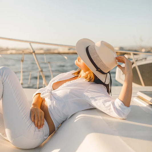 Milan | Womens Firm Straw Fedora Hat