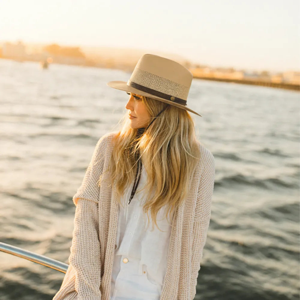 Milan | Womens Firm Straw Fedora Hat