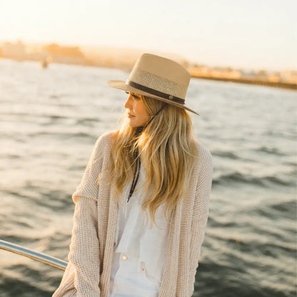 Milan | Womens Firm Straw Fedora Hat