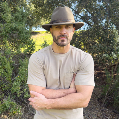 Moab | Mens Crushable Wool Felt Safari Hat with Leather Band