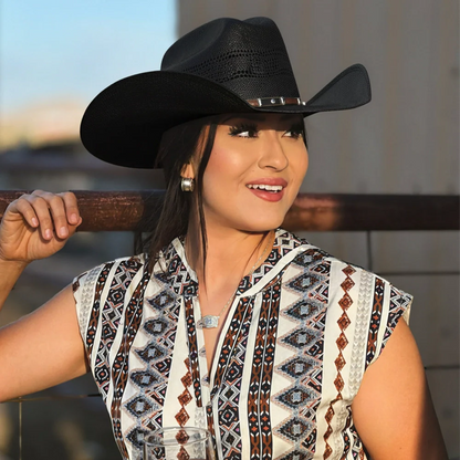 Montana | Womens Straw Cowgirl Hat with Western Hat Band
