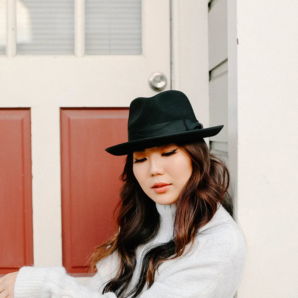 Pablo 2.0 | Womens Wool Felt Pinch Front Fedora Hat