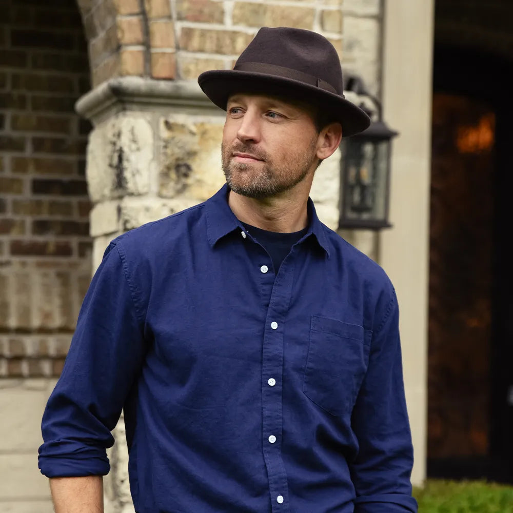Pablo 2.0 | Mens Wool Felt Pinch Front Fedora Hat