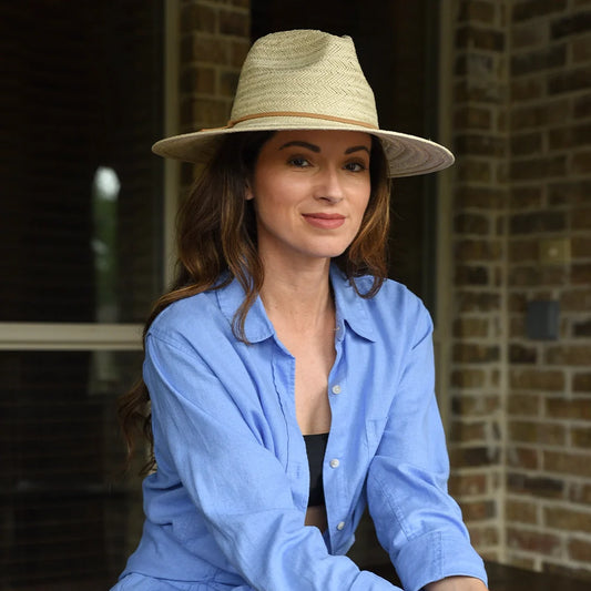 Paulo | Womens Wide Brim Straw Safari Sun Hat