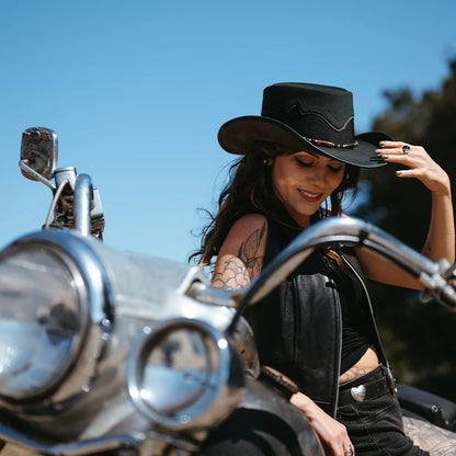 Sierra | Womens American Leather Cowgirl Hat