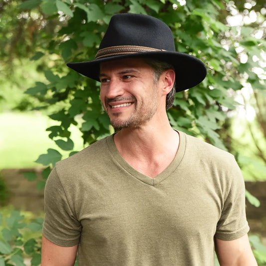 Zion | Mens Crushable Wool Felt Outback Hat