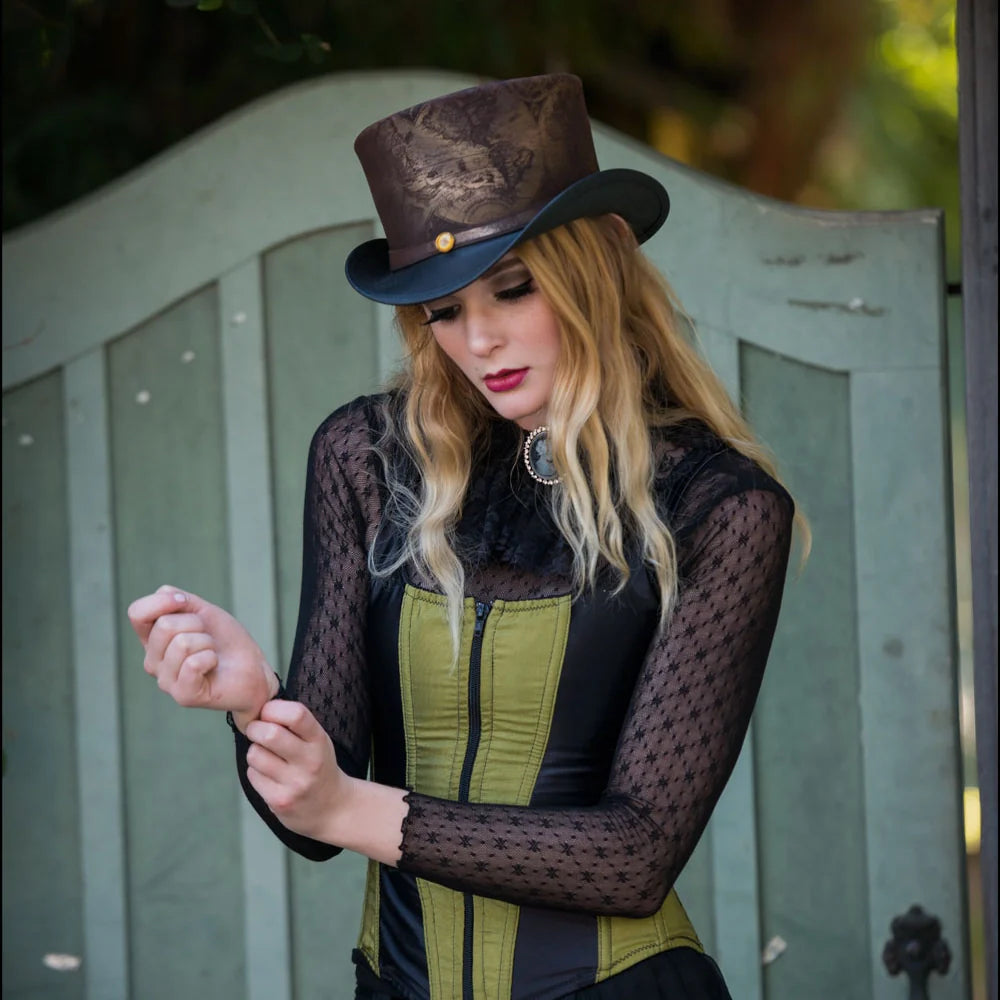 hAtlas | Womens Genuine Leather Top Hat