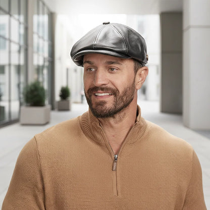 Bourbon St | Mens Leather Cap