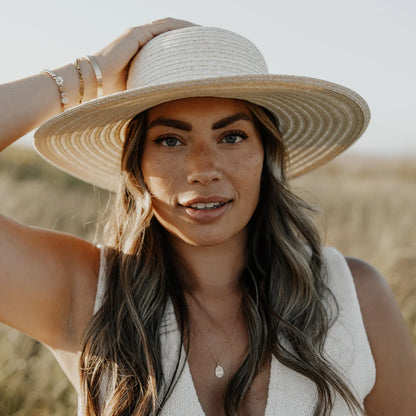 Capri | Womens Wide Brim Straw Sun Hat
