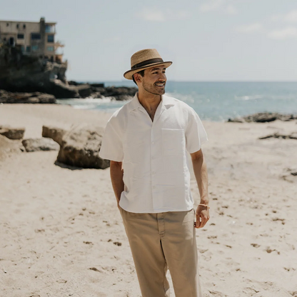 Carmel | Mens Straw Fedora Hat