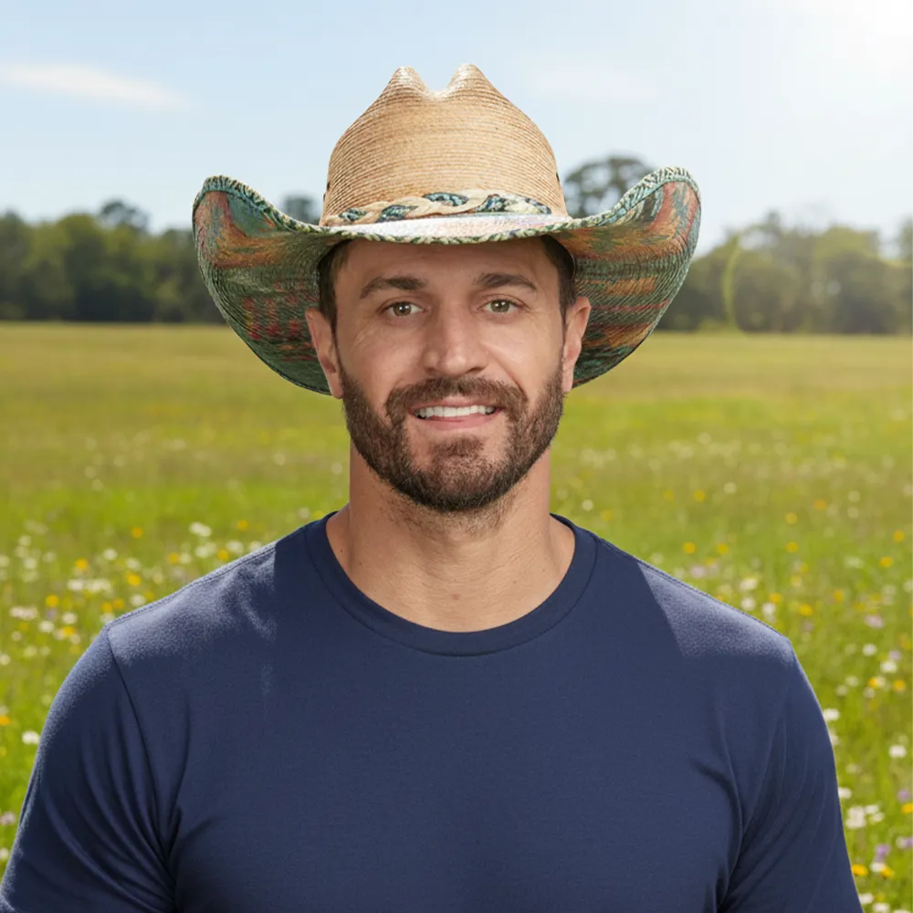Cassius | Mens Straw Cowboy Hat