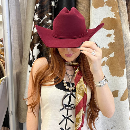 Cattleman | Womens Felt Cowgirl Hat with Western Hat Band