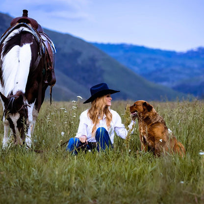 Cattleman | Womens Felt Cowgirl Hat with Western Hat Band