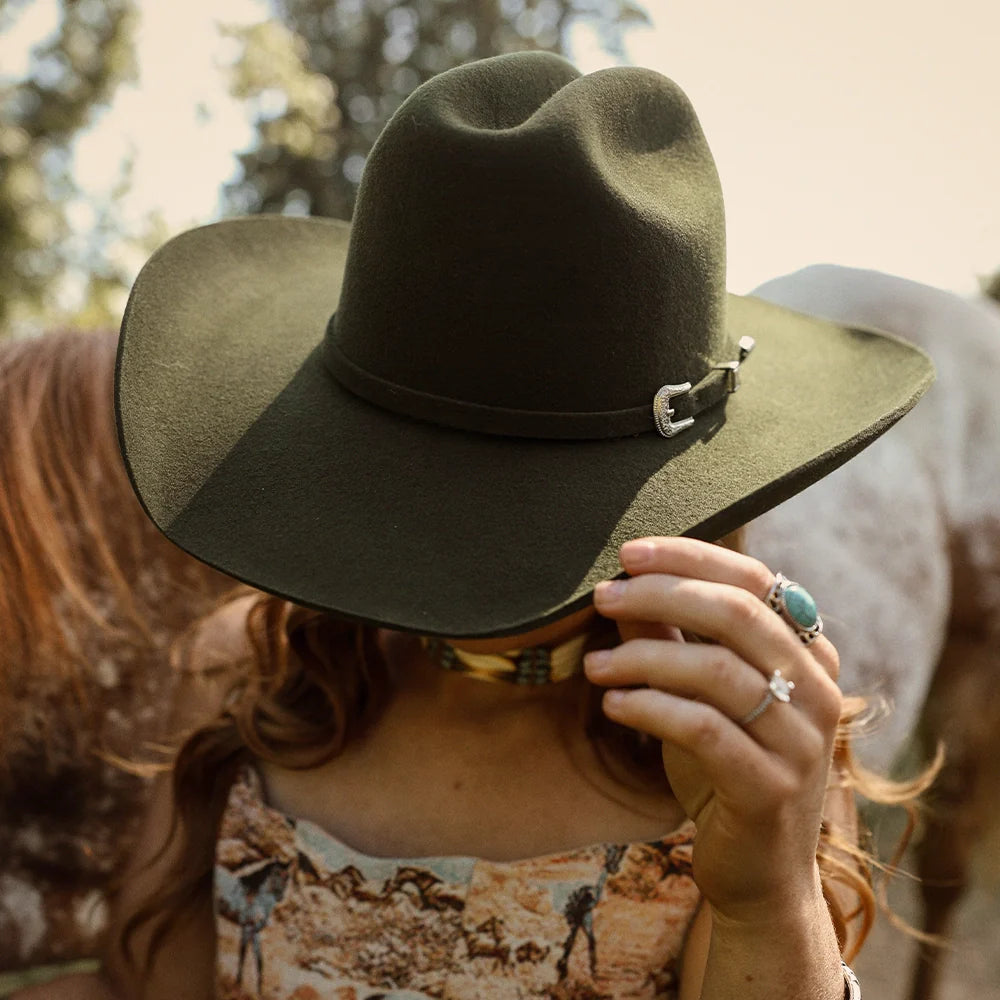 Cattleman | Womens Felt Cowgirl Hat with Western Hat Band