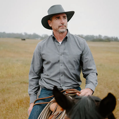 Crusher | Mens Crushable Leather Outback Hat