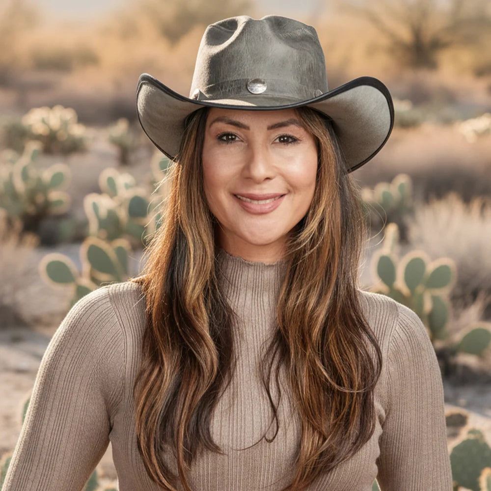 Cyclone | Womens American Leather Cowgirl Hat