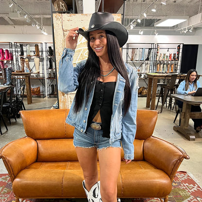 Cyclone | Womens American Leather Cowgirl Hat