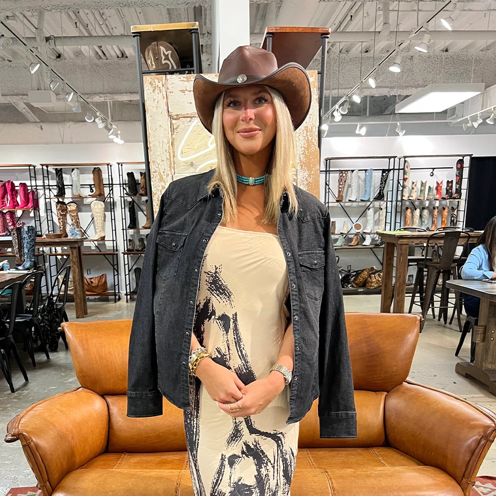 Cyclone | Womens American Leather Cowgirl Hat