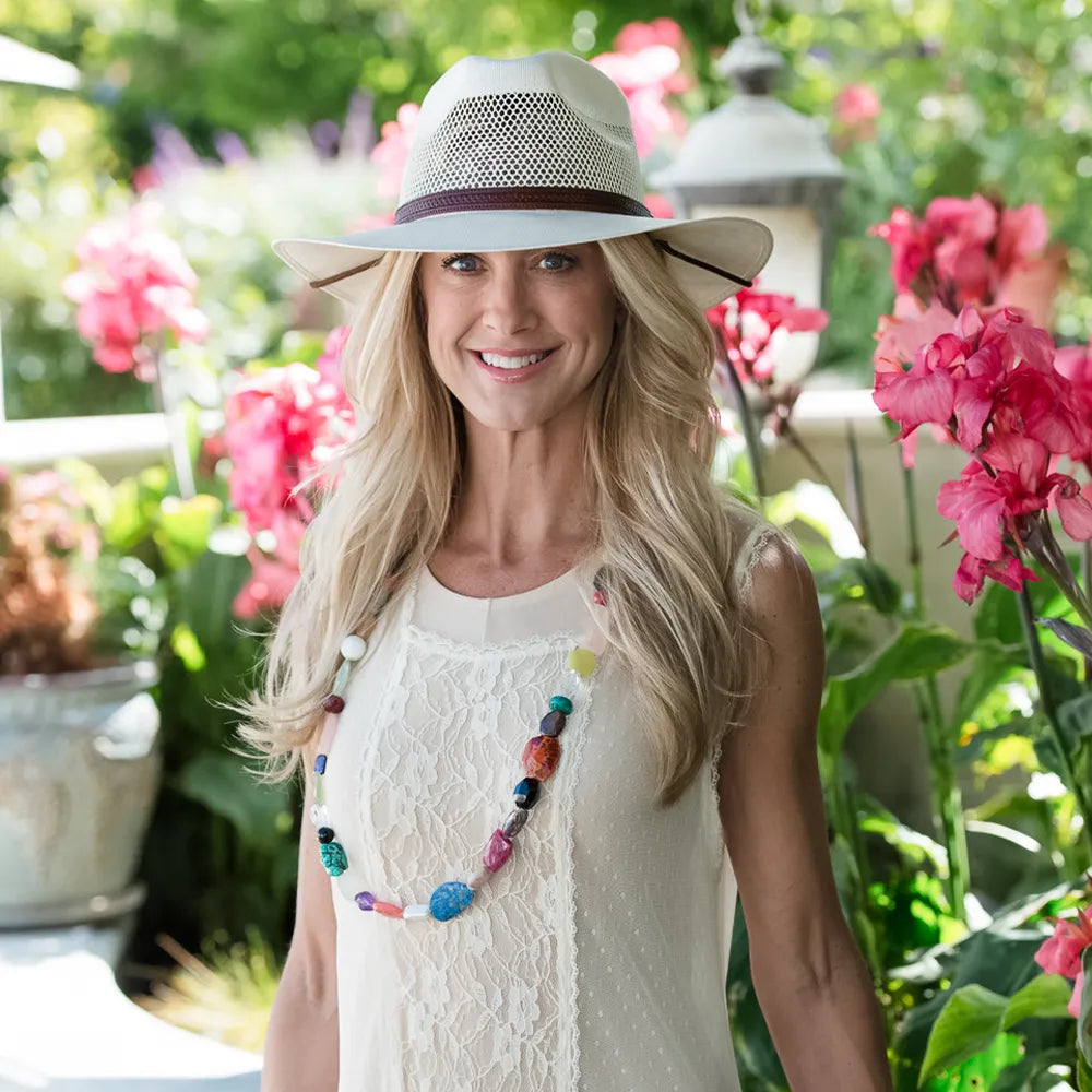 Florence | Womens Wide Brim Firm Straw Sun Hat