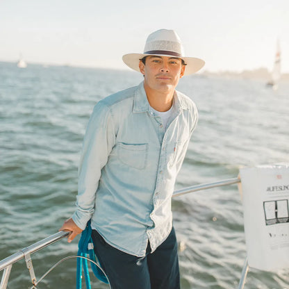 Florence | Mens Wide Brim Firm Straw Sun Hat