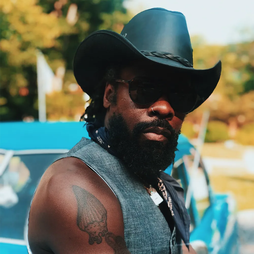 Hollywood | Mens Leather Cowboy Hat