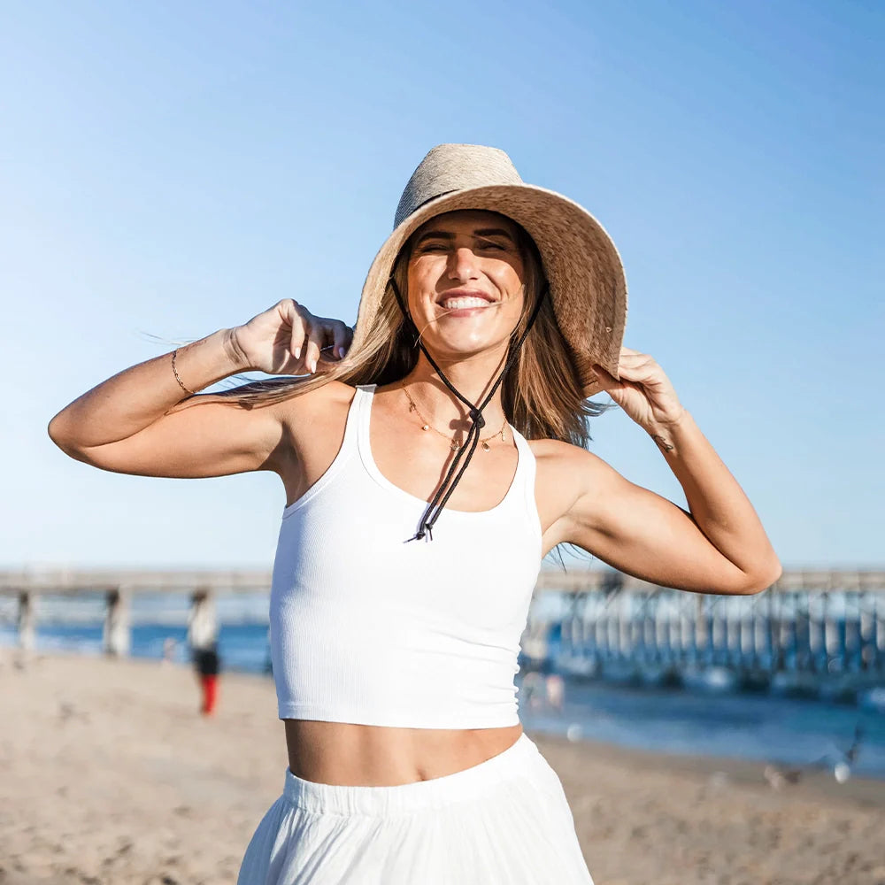 Marlin | Womens Wide Brim Straw Sun Hat