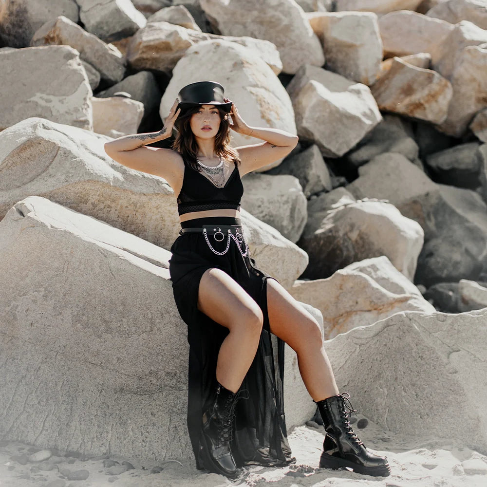 Marlow | Womens Leather Top Hat