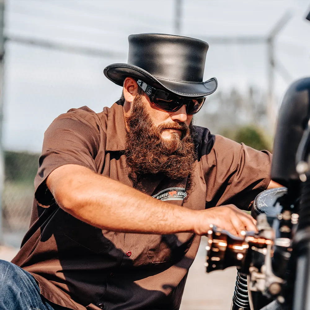 Marlow | Mens Leather Top Hat