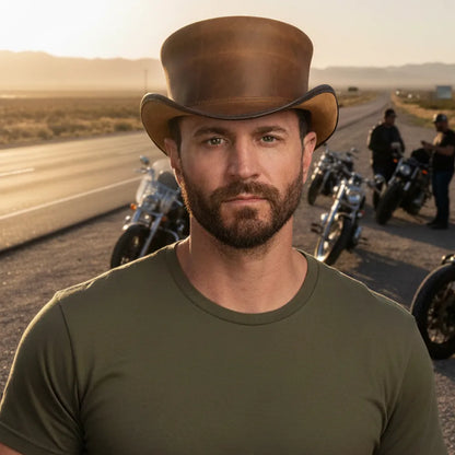 Marlow | Mens Leather Top Hat