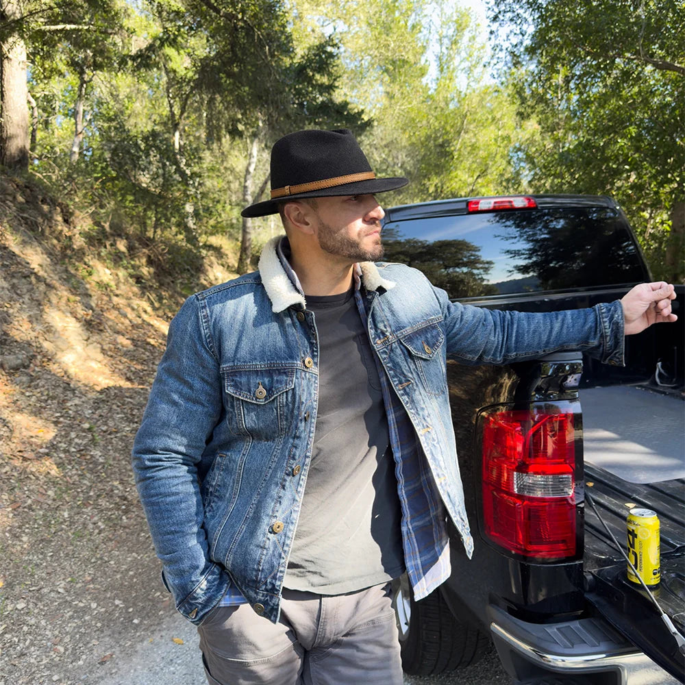 Moab | Mens Crushable Wool Felt Safari Hat with Leather Band