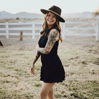 Moab | Womens Crushable Wool Felt Safari Hat with Leather Band