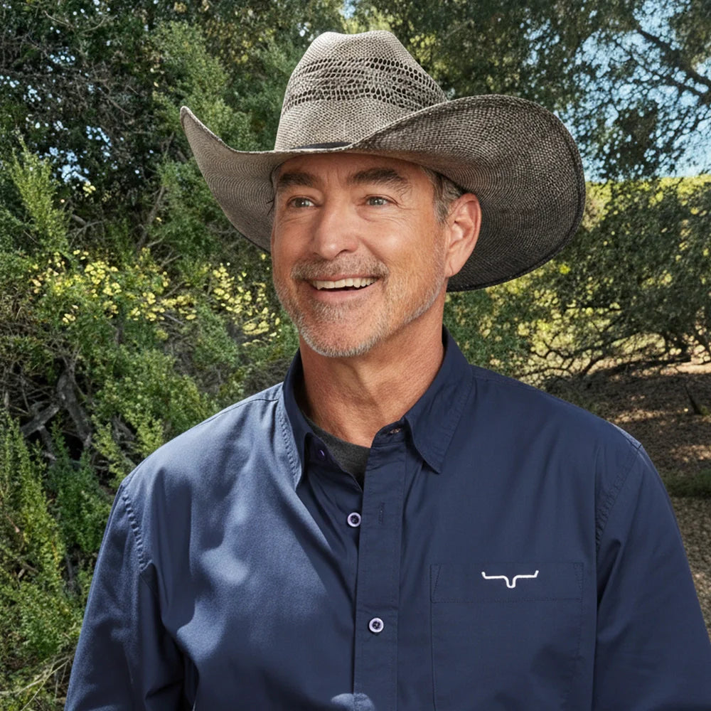Moonwalk | Mens Bangora Straw Cowboy Hat