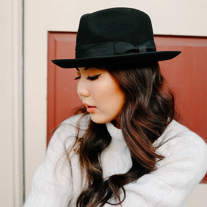 Pablo 2.0 | Womens Wool Felt Pinch Front Fedora Hat